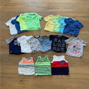 Lot of Boys Short Sleeve/Tanks - size 12 months